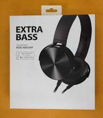 EslifeTech26Aksesuar MDR-XB450AP Extra Bass Kulaküstü Kablolu Kulaklık Mikrofonlu Start-Stop Tuşlu SİYAH - 3