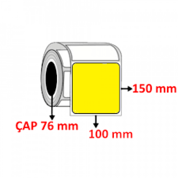 100X150 BARKOD ETİKETİ 150 SARIM - 2