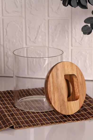 Mien Akasya Kapaklı Cam Saklama Kavanozu 1850 Ml - Resim 2