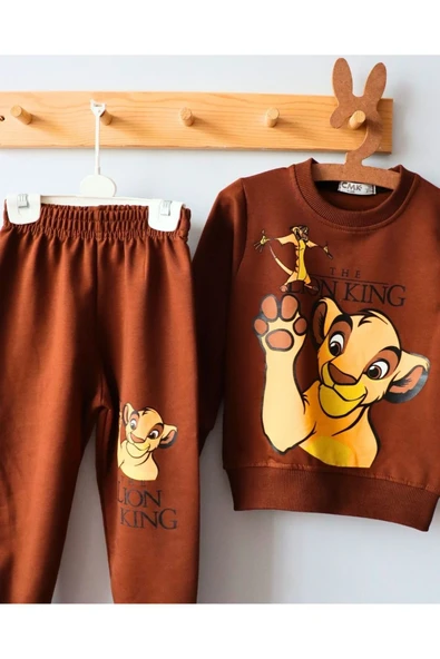TinyAlp Rahat ve Kaliteli Esneyen Kumş Lion King Erkek Çocuk İkili Takım - 7