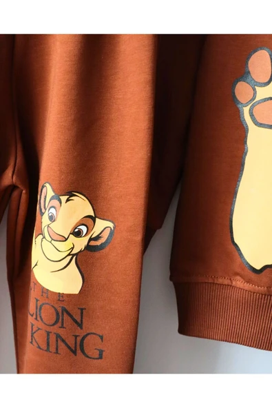 TinyAlp Rahat ve Kaliteli Esneyen Kumş Lion King Erkek Çocuk İkili Takım - 11