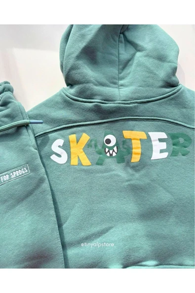 TinyAlp Kışlık Şardonlu Kapşonlu Erkek Takım - 7