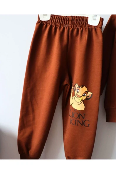 TinyAlp Rahat ve Kaliteli Esneyen Kumş Lion King Erkek Çocuk İkili Takım - 10