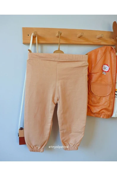 TinyAlp Aslan Desenli Kapşonlu Yağmurluk Ve Alt Üst Erkek Bebek 3'lü Takımı - 3