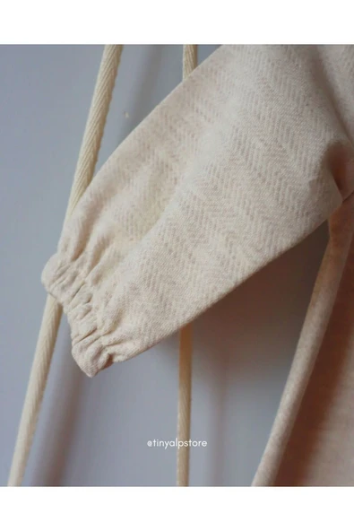 Necix's Yakası İşlemeli Basic Şık ve Rahat Kumaşlı Yenidoğan Kız Bebek Tulum - 8