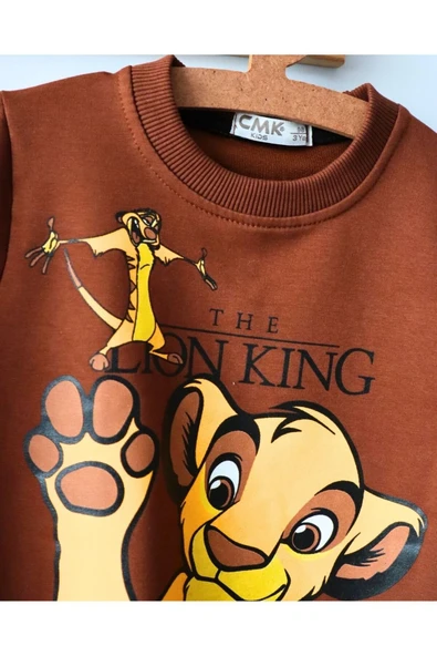 TinyAlp Rahat ve Kaliteli Esneyen Kumş Lion King Erkek Çocuk İkili Takım - 8