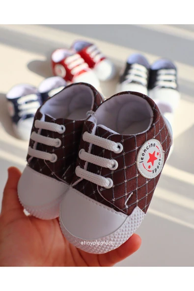 TinyAlp Desenli Hayvan Figürlü Soft Renkli Tabanı Yumuşak Kız Erkek Bebek Ayakkabısı - 5