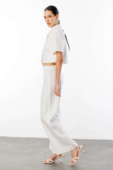 Yaka İşleme Detaylı Ceket-Pantolon Takim Nefeli - 2