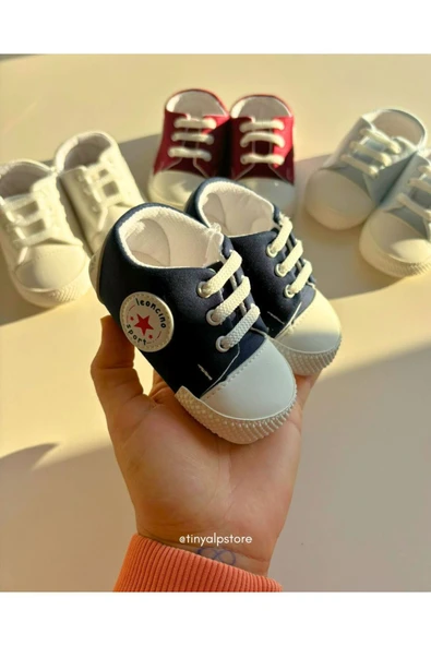 TinyAlp Yumuşacık Tabanlı Kısa Kız/erkek Bebek Ayakkabı - 4