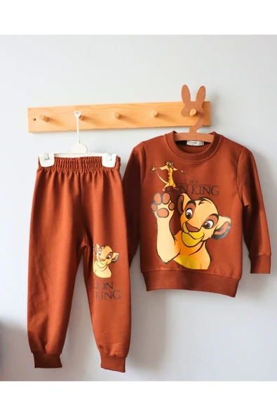 TinyAlp Rahat ve Kaliteli Esneyen Kumş Lion King Erkek Çocuk İkili Takım - 6