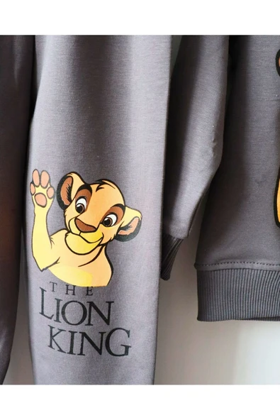TinyAlp Rahat ve Kaliteli Esneyen Kumş Lion King Erkek Çocuk İkili Takım - 2