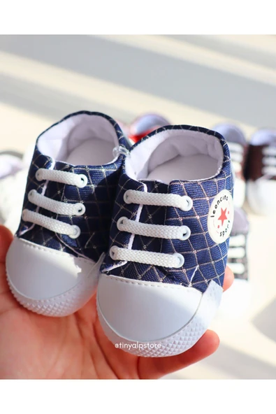 TinyAlp Desenli Hayvan Figürlü Soft Renkli Tabanı Yumuşak Kız Erkek Bebek Ayakkabısı - 3