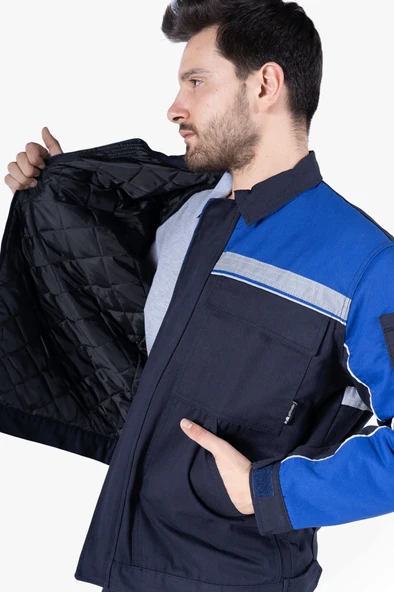 Reflektörlü Cepli Kapitoneli Mont - Resim 3