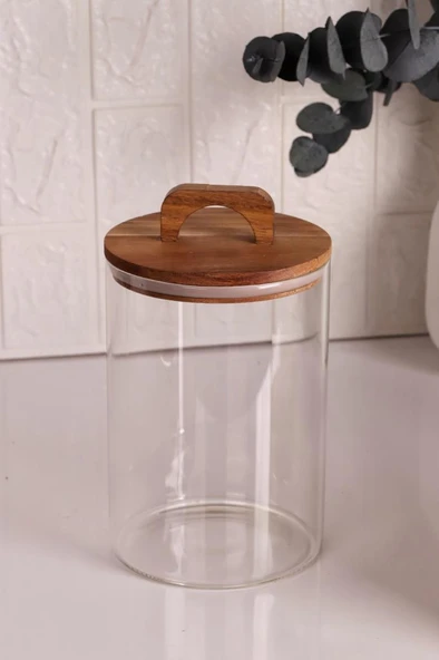 Mien Akasya Kapaklı Cam Saklama Kavanozu 2500 Ml - Resim 3