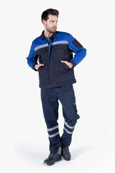 Reflektörlü Cepli Kapitoneli Mont - Resim 2