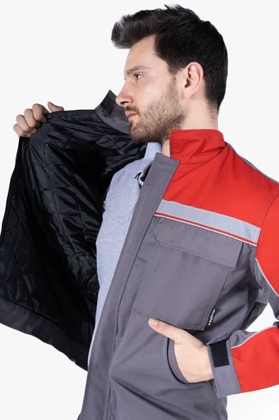 Reflektörlü Cepli Kapitoneli Mont - Resim 11