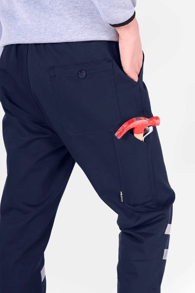 Reflektörlü Gabardin İş Pantolonu - Resim 3