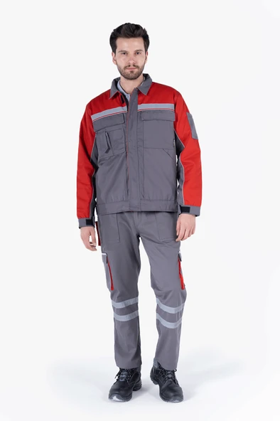 Reflektörlü Cepli Kapitoneli Mont - Resim 9