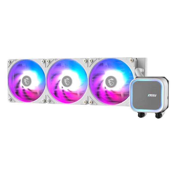 MSI MAG CoreLiquid A13 360 ARGB 360mm AM5/1851P Beyaz İşlemci Sıvı Soğutucu - Resim 2