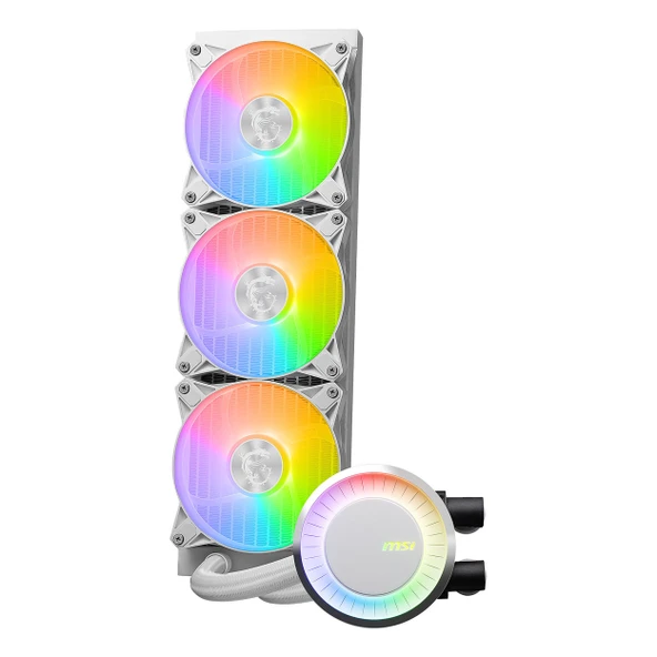 MSI MAG CoreLiquid E360 ARGB 360mm AM5/1851P Beyaz İşlemci Sıvı Soğutucu - Resim 4
