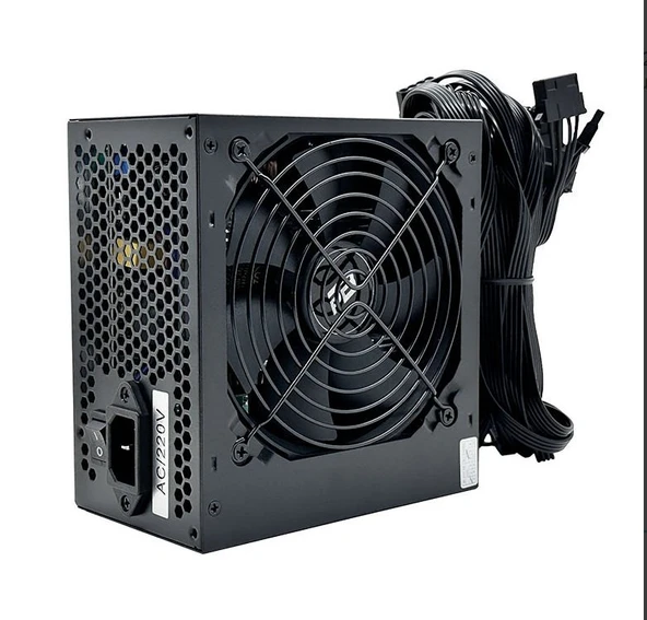 PowerBoost PB500AR 500W APFC 2*PCI-E 6+2 Pin 12cm Siyah Fanlı ATX PSU (Retail Box) - 4