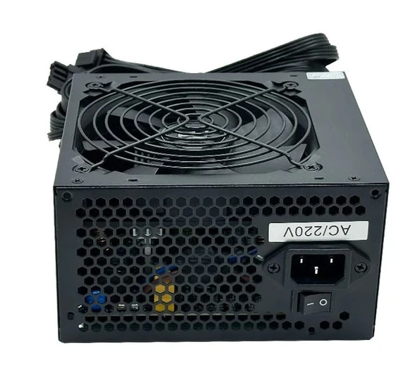 PowerBoost PB500AR 500W APFC 2*PCI-E 6+2 Pin 12cm Siyah Fanlı ATX PSU (Retail Box) - 2