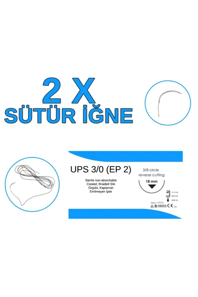 ŞimdiBenim Cerrahi Dikiş Atma Seti 2 Adet İğne İplik Hediye Kesik Sütür Eğitim Seti 16x11 Cm - 2