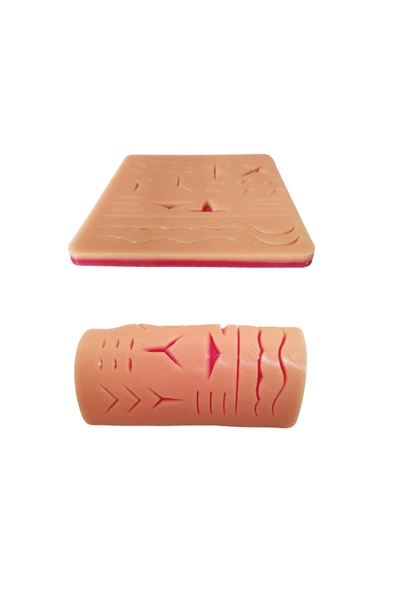 ŞimdiBenim Öğrenci Cerrahi Eğitim Pratiği Seti 7 Parça Çantalı El Aleti Sütür Dikiş Pedi 19 x 18 Cm - 7