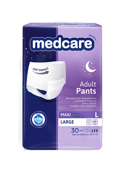 Medcare Maxi Emici Külot Büyük Boy L 30 lu 4 Adet Hasta Bezi