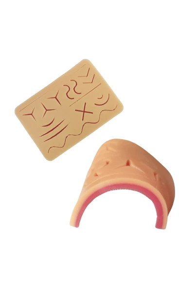 ŞimdiBenim Esnek Sütür Eğitim Seti Yumuşak Silikon 16x11 Cm Doktor Dikiş Pedi - 3