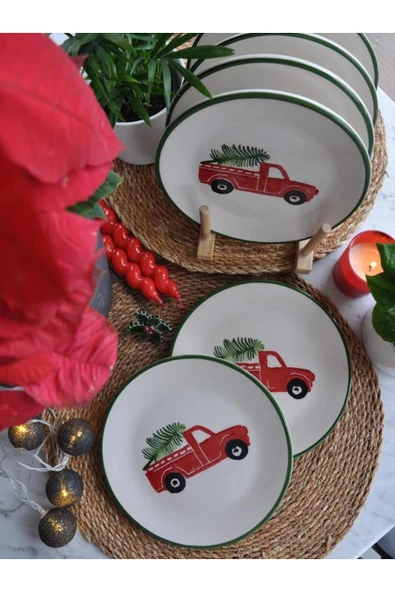 Yeniyıl 2025 Love Cars 6lı Pasta Set-19 cm. ürün görseli 1