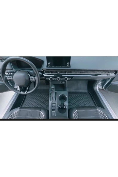 Sahler Honda Civic 2021 ve Sonrası 4.5D Sahler Paspas 3D Rizline Bagaj Havuzu - Resim 5