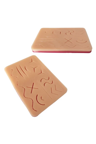 ŞimdiBenim Öğrenci Cerrahi Eğitim Pratiği Seti 7 Parça Çantalı El Aleti Sütür Dikiş Pedi 16 x 11 Cm - 5