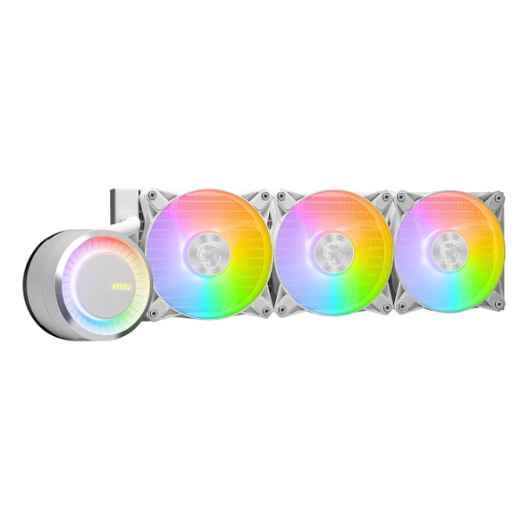 MSI MAG CoreLiquid E360 ARGB 360mm AM5/1851P Beyaz İşlemci Sıvı Soğutucu - Resim 2