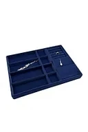 Helsinki Model Süet Kaplama Lacivert Renk 24/34 Cm Takı Sergileme Standı - 1