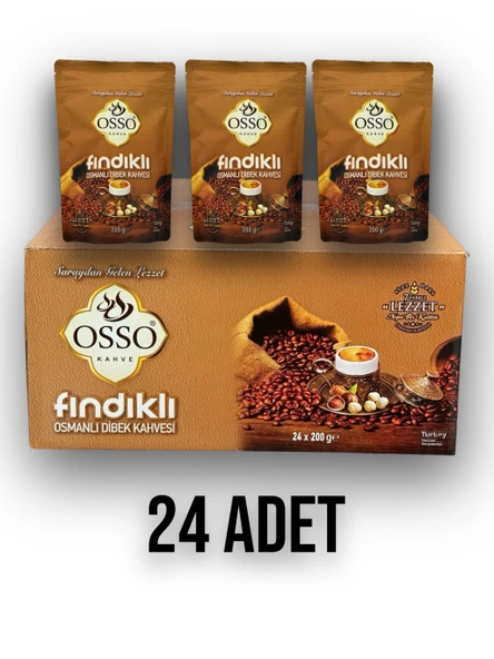 Osso 24'lü Fındıklı Osmanlı Dibek Kahvesi(24X200=4800gr) ürün görseli 1