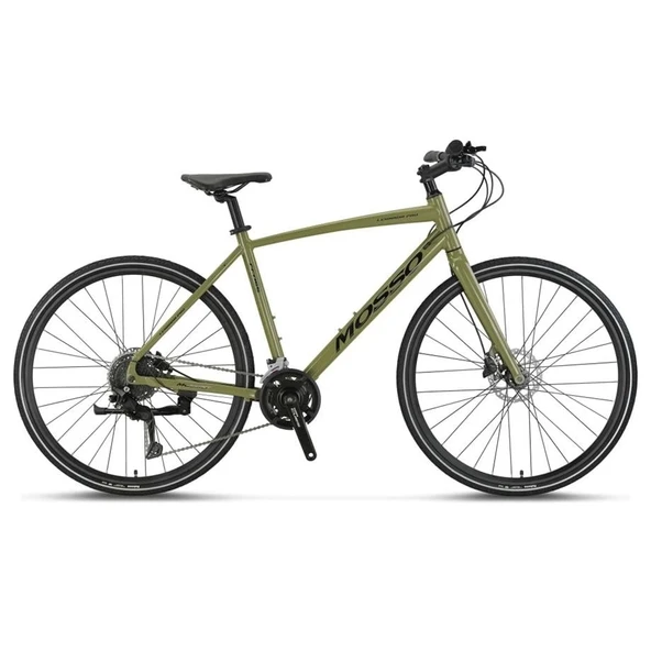 MOSSO LEGARDA-PRO-X18-MDM ERKEK ŞEHİR BİSİKLETİ 460H HD 28 JANT 18 VİTES YEŞİL SİYAH - 1