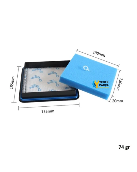 Philips Uyumlu FC 9331 PowerPro City Süpürge Ön ve Hepa Filtre A+Kalite - Resim 2