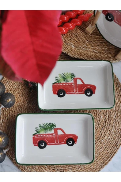 Yeniyıl 2025 Love Cars 2 li Servis Set 12x18 Cm. ürün görseli 1