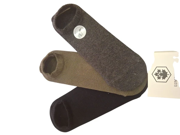 Lumberjack Creamy 3 lü Çorap Siyah Haki Gri - Resim 3