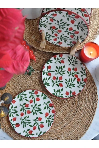 Yeniyıl 2025 Nar Çiçeği 6lı Mini Set- 15 cm. - Resim 2