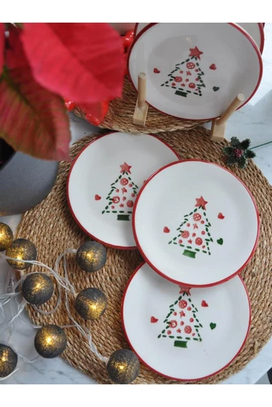 Yeniyıl 2025 Çam Ağacı 6lı Mini Set- 15 cm.