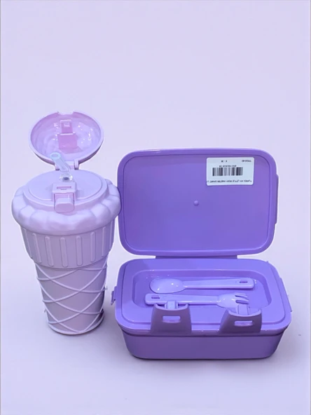 My Little Pony 4 Bölmeli Beslenme Kutusu Dondurma Şeklinde 500 ml Matara - 2