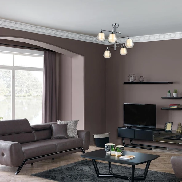 LUCEA Palmela 5 Lı Krom Plafonyer 5xe27 - 2