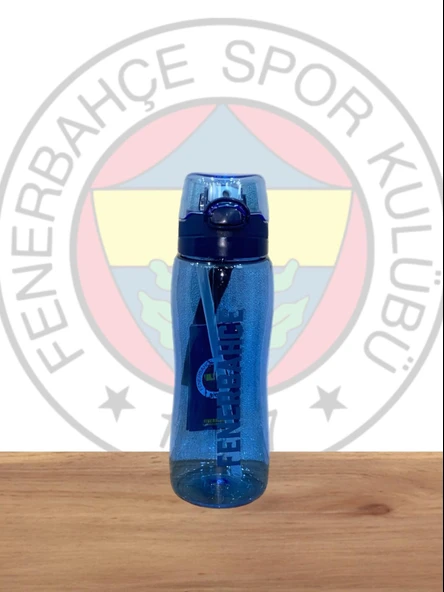 Fenerbahçe Taraftar Şeffaf 750 Ml Pipetli Suluk Matara