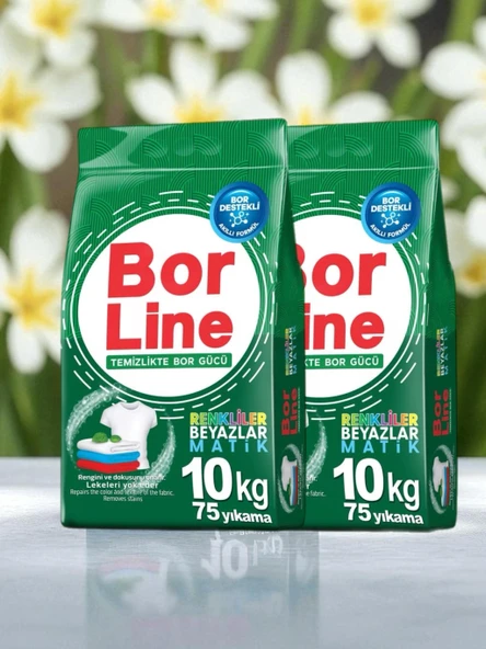 Borline 2 Adet 10 kg Renkliler İçin Toz Deterjanı - 1
