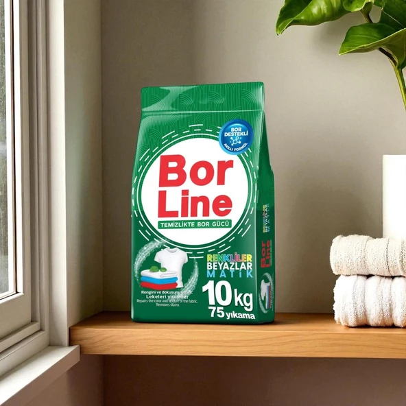 Borline 10 kg Renkliler ve Beyazlar İçin Toz Deterjanı - 2