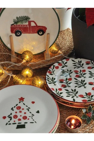 Yeniyıl 2025 All in Love 6lı Pasta Set-19 cm. ürün görseli 1