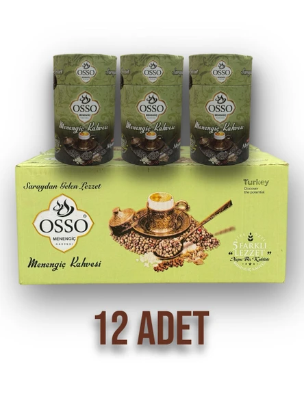 Osso 12'li Silindir Menengiç Kahvesi(12X200=2400gr)