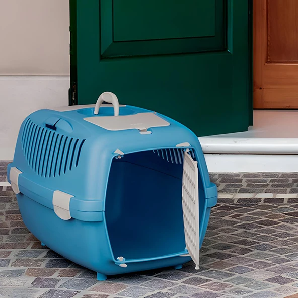 Stefanplast Gulliver 3 Üstten Açılır Metal Kapılı Taşıma Çantası 64x40x38cm - Resim 6